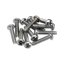 Fender Pickup and Selector Switch Mounting Screws (12) (Chrome)