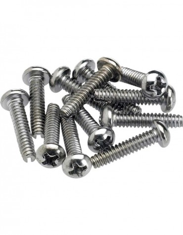 Fender Pickup and Selector Switch Mounting Screws (12) (Chrome)