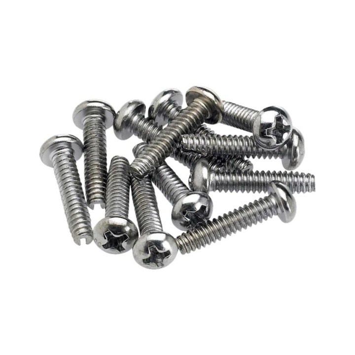 Fender Pickup and Selector Switch Mounting Screws (12) (Chrome)