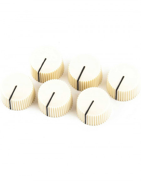 Fender White Amp Knobs (6)