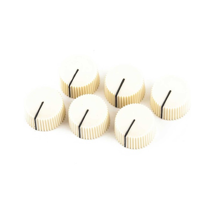 Fender White Amp Knobs (6)