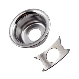 Squier Telecaster Chrome Input Jack Cup With Body Retainer