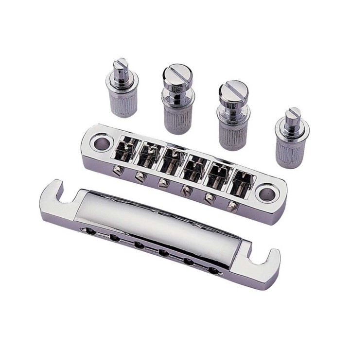 Gewa 547.784, Electric Guitar Bridge and String Holder Complete