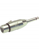 Gewa Adapter 191.609, XLR(f) - 6.3 mm mono-jack