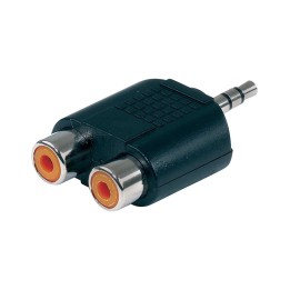 Gewa Adapter 191.618, 2x RCA jack - 1x 3.5 mm stereo jack