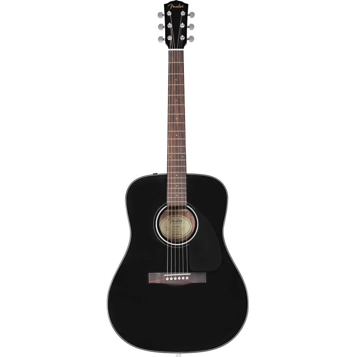 Fender CD-60 Dread V3 DS, Wlanut Fingerboard, Black