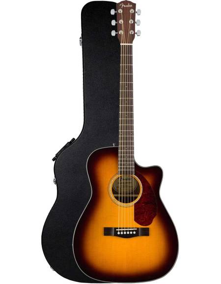 Fender CC-140SCE, Walnut Fingerboard, Sunburst, Includes Hardshell Case