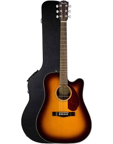 Fender CD-140SCE, Walnut Fingerboard, Sunburst, Includes Hardshell Case