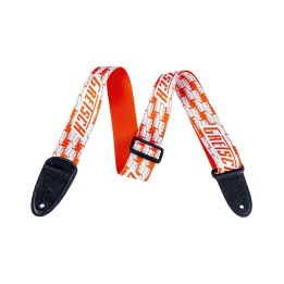 Gretsch Double Penguin Strap, Orange / White