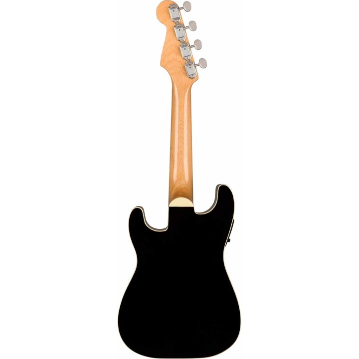 Fender Fullerton Strat® Uke, Concert, Walnut Fingerboard, Black