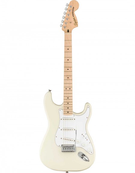 Squier Affinity Series™ Stratocaster®, Maple Fingerboard, Olympic White