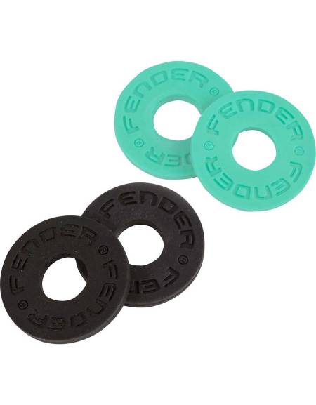 Fender® Strap Blocks, Black and Surf Green