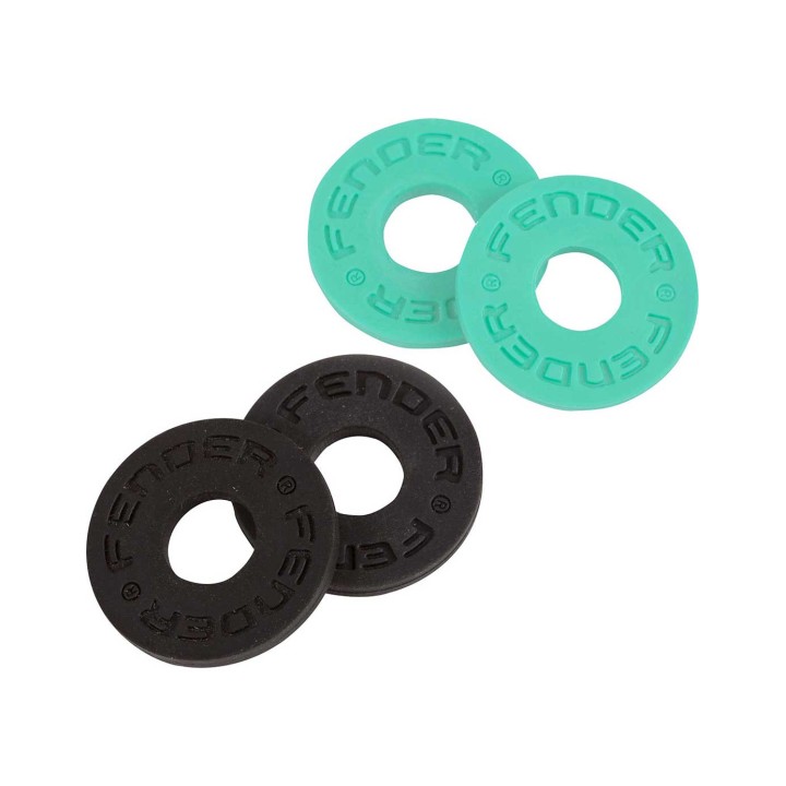 Fender® Strap Blocks, Black and Surf Green