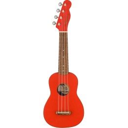 Fender FSR Venice Soprano Ukulele, Walnut Fingerboard, Fiesta Red