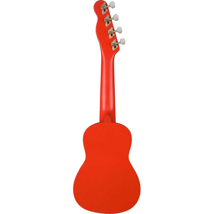 Fender FSR Venice Soprano Ukulele, Walnut Fingerboard, Fiesta Red