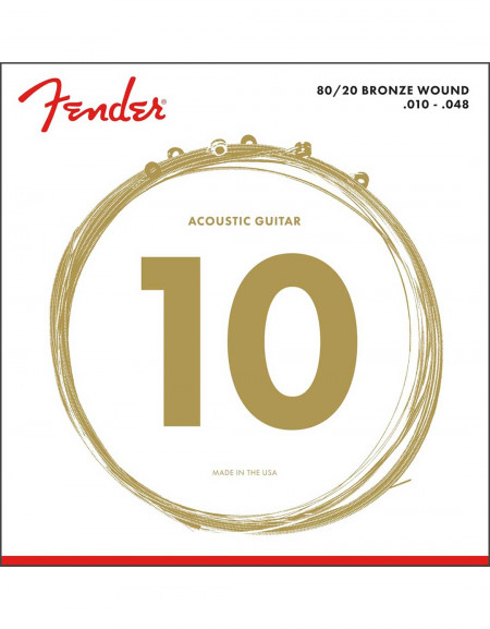 Fender 70XL 80/20 Bronze Wound .010-.048