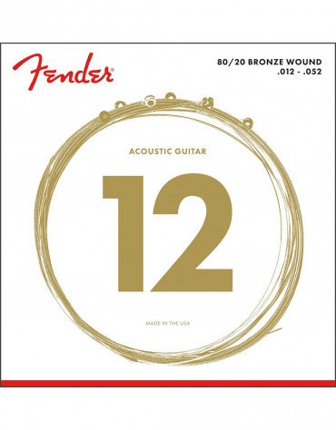 Fender 70L 80/20 Bronze Wound .012-.052