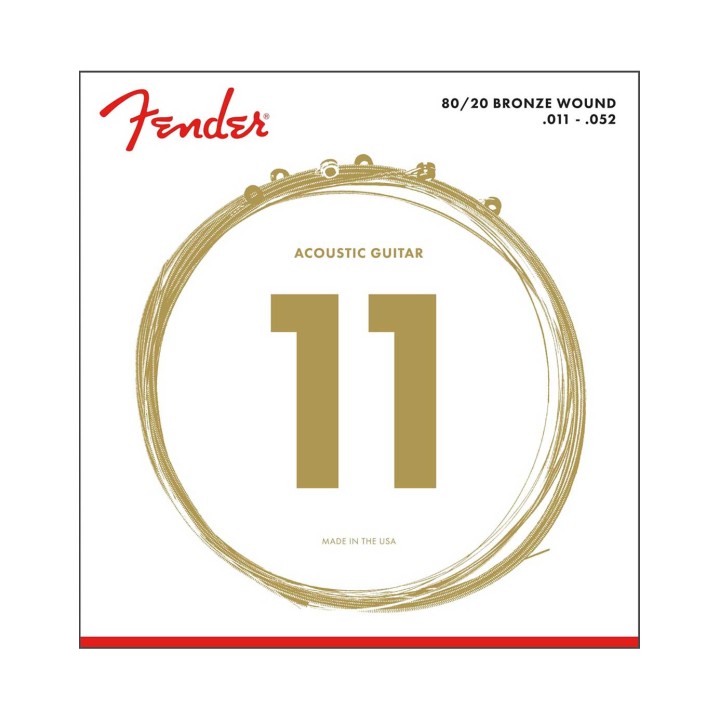 Fender 70CL 80/20 Bronze Wound .011-.052