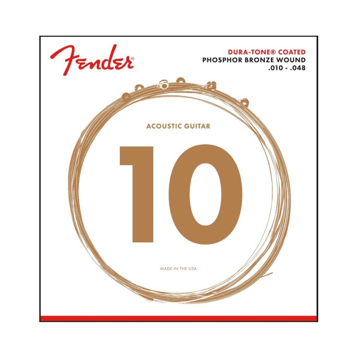 Fender 860XL Dura-Tone® Coated Phosphor Bronze .010-.048