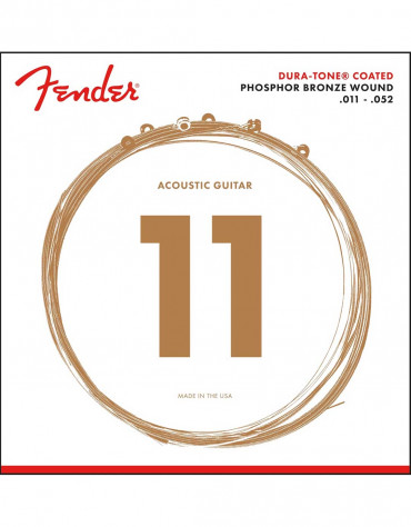 Fender 860CL Dura-Tone® Coated Phosphor Bronze .011-.052