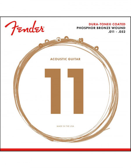 Fender 860CL Dura-Tone® Coated Phosphor Bronze .011-.052