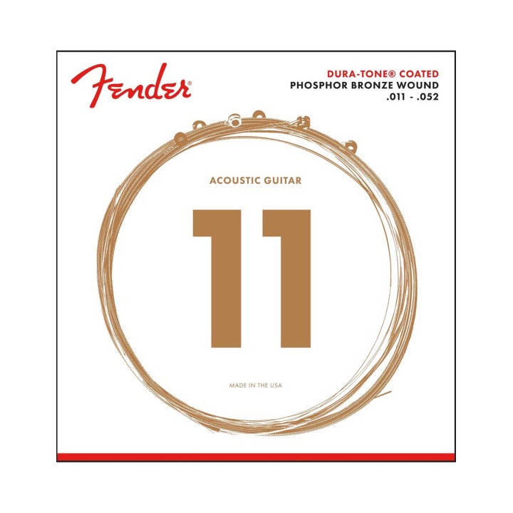 Fender 860CL Dura-Tone® Coated Phosphor Bronze .011-.052