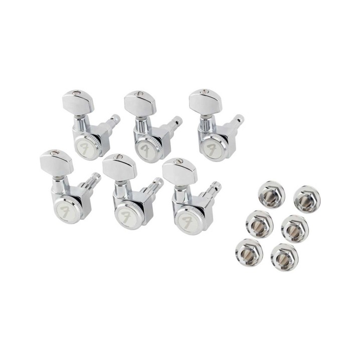 Fender Locking Stratocaster®/Telecaster® Machine Heads, All Short Post, Chrome (6)
