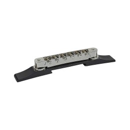 Gretsch Bridge Assembly, Adjusto-Matic, Chrome w/ Ebony Base