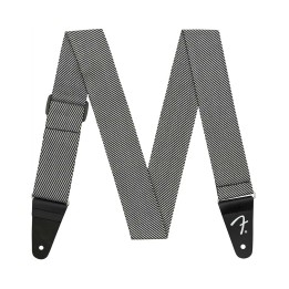 Fender Modern Tweed Strap, White and Black