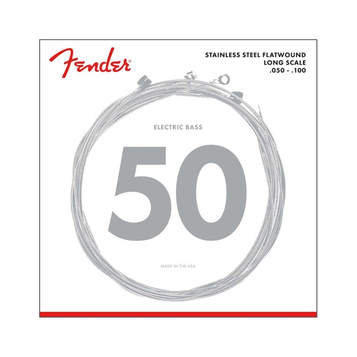 Fender Stainless 9050ML Flatwound Bass Strings (.050-.100)