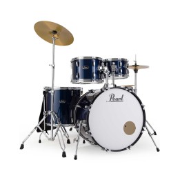 Pearl Road Show RS525SC/C743, 5-Piece Drum Set with Hardware and Sabian Cymbals Set, Royal Blue Metallic