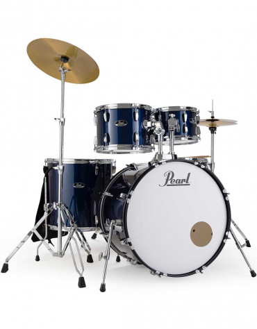 Pearl Road Show RS525SC/C743, 5-Piece Drum Set with Hardware and Sabian Cymbals Set, Royal Blue Metallic