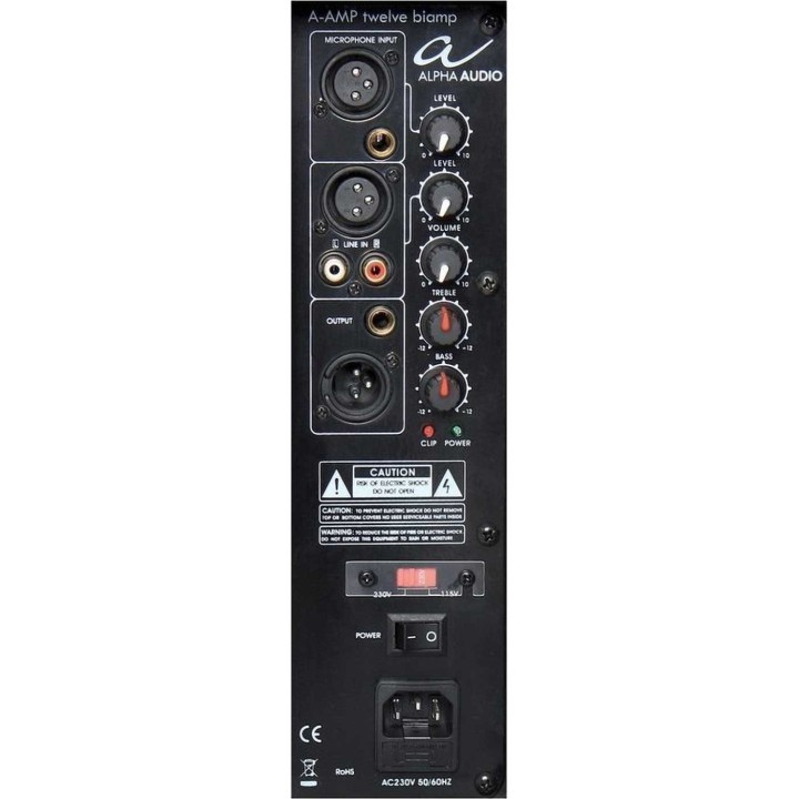 Gewa 170.110, 12" ACTIVE SPEAKERS A-AMP TWELVE BIAMP