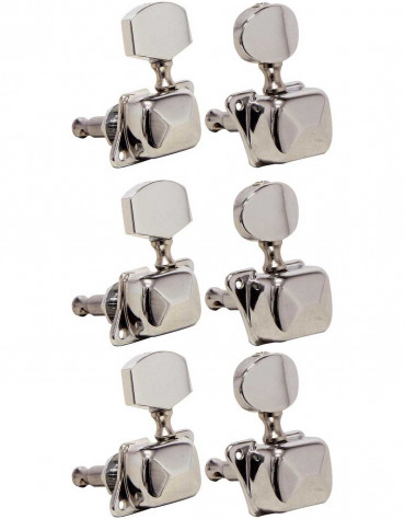 Gewa 545.790, MACHINE HEADS F&S GUITAR, Set 3 left, 3 right, Chrome
