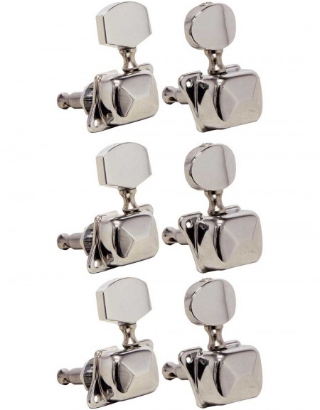 Gewa 545.790, MACHINE HEADS F&S GUITAR, Set 3 left, 3 right, Chrome
