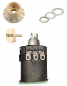 Fender 250K Split Shaft S-1 Guitar Switch & Stratocaster S-1 Switch Knob/Cap Assembly - Aged White