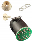 Fender 250K Split Shaft S-1 Guitar Switch & Stratocaster S-1 Switch Knob/Cap Assembly - Aged White