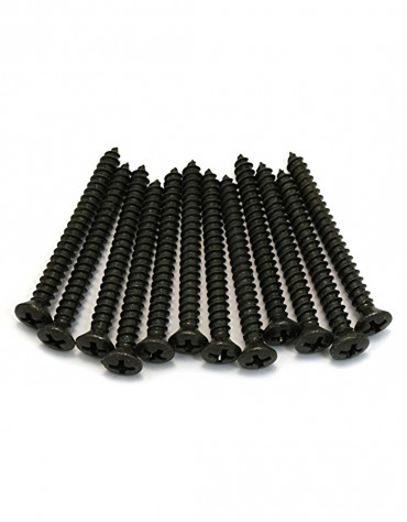 Fender Neck Mounting Screws 8 x 1-3/4 Pack of 12, Black