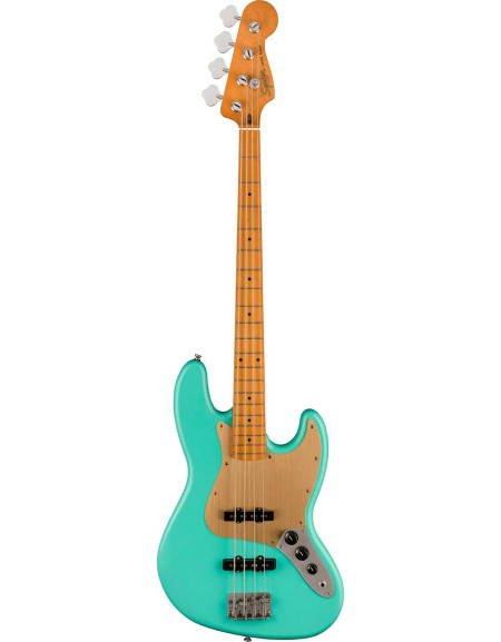 Squier 40th Anniversary Jazz Bass®, Vintage Edition, Maple Fingerboard, Satin Sea Foam Green