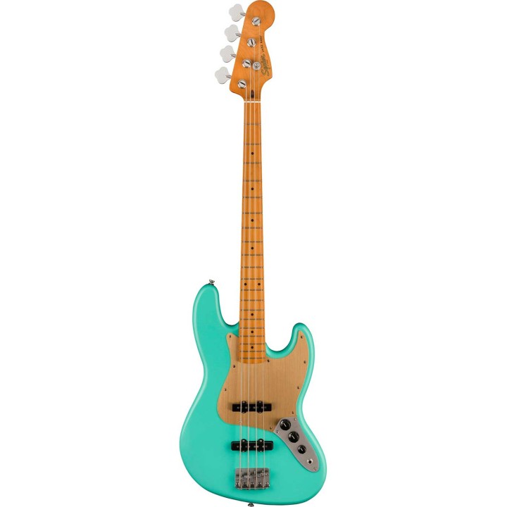 Squier 40th Anniversary Jazz Bass®, Vintage Edition, Maple Fingerboard, Satin Sea Foam Green