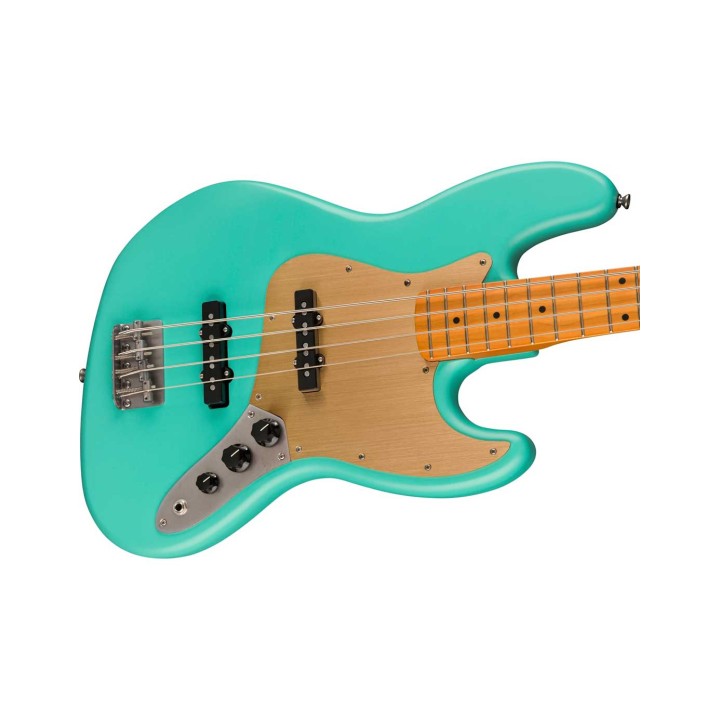 Squier 40th Anniversary Jazz Bass®, Vintage Edition, Maple Fingerboard, Satin Sea Foam Green