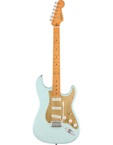 Squier 40th Anniversary Stratocaster®, Vintage Edition, Maple Fingerboard, Satin Sonic Blue