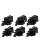 Fender Chicken Head Amplifier Knobs (6) Black