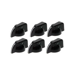 Fender Chicken Head Amplifier Knobs (6) Black
