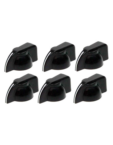Fender Chicken Head Amplifier Knobs (6) Black