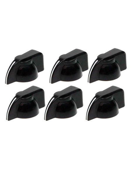 Fender Chicken Head Amplifier Knobs (6) Black
