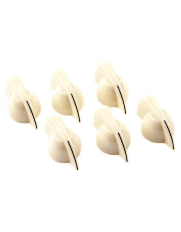 Fender Chicken Head Amplifier Knobs (6) Cream