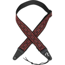 Fender Pasadena Woven Strap, Lattice Red