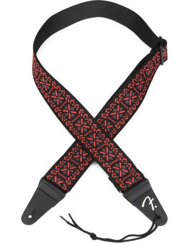 Fender Pasadena Woven Strap, Lattice Red