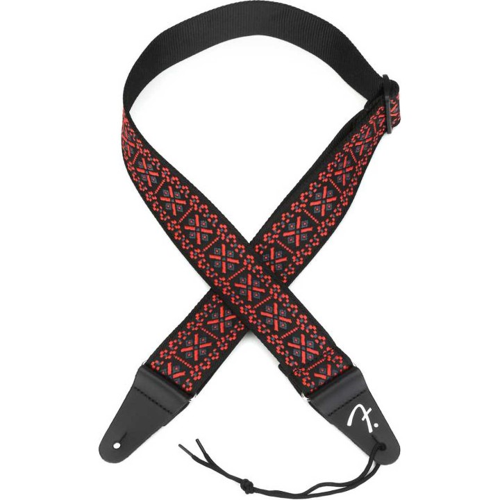 Fender Pasadena Woven Strap, Lattice Red